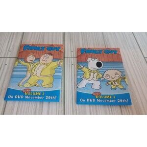 Family Guy Coming to DVD Promotional Pin Set Approx. 3x2 Inches